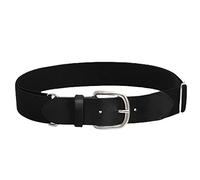 Ceinture de Baseball Ceinture de Softball Réglable Unisexe Ceinture Flexible Accessoire Élégant Chiffon Sec Propre Agréable à Porter, noir