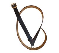 Ceinture de caisse claire pour enfant en cuir véritable marron avec boucle en laiton sangle réglable harnais de percussion léger et durable pour entraînement de musique