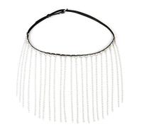Ceinture de chaîne de taille en cuir PU avec franges en métal pour les fêtes et tenue décontractée, bijoux de corps Punk Punk