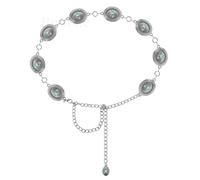 Ceinture de chaîne pour les femmes, conque métallique ceinture décorative taille ajustée jeans ou robe ceinture