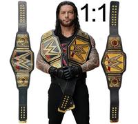 Ceinture de champion du monde poids lourd noire, ceinture de championnat indiscutée en or, articles de collection 1:1 World Heavyweight