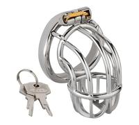 Ceinture de chasteté en acier inox - NoPacha FortressLock Taille 40 mm