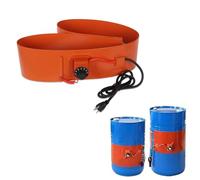 Ceinture De Chauffage en Silicone, Chauffe-Baril avec Thermostat Réglable, Protection Anti-Gel/Condensation pour Fûts Et Seaux, for Fût D'huile De Miel,Knob,20L800W