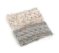 Ceinture de cheveux pour femmes 2PCS Winter Headbands For Women Warmer Knit Soft Elastic Crochet Headband Chunky Head Wrap Ceintures de tête(Y48)