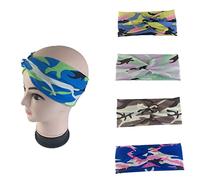 Ceinture de cheveux pour femmes 5 Pack Women Headbands Elastic Head Bands Wrap Wide Criss Cross Knotted Twisted Hair Bands Headwrap, Hairbands Accessories Ceintures de tête