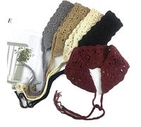 Ceinture de cheveux pour femmes 5pcs Hair Bandanas Headbands For Women Boho Headband Knit Hair Bands Floral Head Wrap For Girls Ceintures de tête