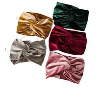 Ceinture de cheveux pour femmes 5PCS Headbands For Women Velvet Headbands Headwrap Yoga Workout Vintage Hair Accessories Ceintures de tête
