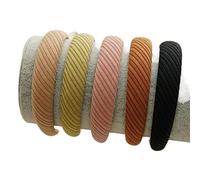 Ceinture de cheveux pour femmes Knitted Twill Headbands For Women Soft Head Bands No Slip Headband Hair Hoops For Daily(5 Pack) Ceintures de tête