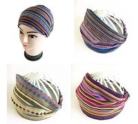 Ceinture de cheveux pour femmes Wide Headbands Elastic Head Wraps Hair Bands Stretchy Headwear Running Yoga Hair Scarfs Pack Of 3 Ceintures de tête
