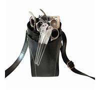 Ceinture de Coiffure Coiffure Sac à ciseaux Hip Holster Pouche Sac à Ciseaux Professionnel(Black)