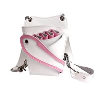 Ceinture de Coiffure Sac de pochette Holster la ceinture coiffure for femmes Sac à Ciseaux Professionnel(blanc)