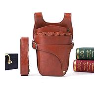 Ceinture de Coiffure Salon coiffeur sachet holster coiffure casse de peigne Sac à Ciseaux Professionnel(marron)