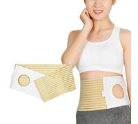 Ceinture de Colostomie, Ceinture de Soutien pour Stomie, Ceinture de Hernie pour Stomie, Ceinture élastique Estomac, Prévient les Hernies Parastomales (Orifice de 8 cm)(X-Large)