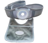 Ceinture de Colostomie Respirante, Ceinture de Stomie Unisexe, Fournitures de Stomie Post-Opératoires, Ouverture Réglable (2-5 Cm) pour Renforcer les Poches de Stomie(Large)