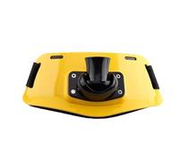 Ceinture de combat de pêche - Support de canne à pêche réglable pour canne à pêche, harnais de taille debout pour pêche en mer, bateau, matériel de pêche - Jaune et noir