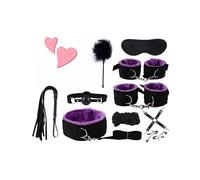 Ceinture De Confort en Nylon Set 10 PièCes Violet, Ceinture De Tension RéGlable pour éQuipement De Formation De Yoga, Cadeau De Couple - H3