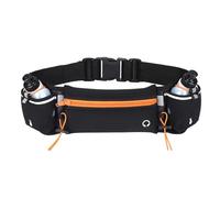 Ceinture de Course à hydratation avec Bouteilles, Plusieurs Poches, Porte-Bouteille d'eau, Sangle réglable, Pochette Taille d'exercice for Hommes et Femmes pour Homme Femme(Orange)