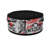 Ceinture de course à pied, sac banane de sport, sac banane pour fitness, voyage, Noir Rouge S