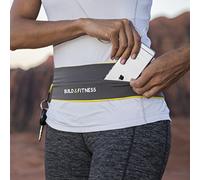 Ceinture de Course Build & Fitness, Poche à la Taille, Porte-clés intégré, Support pour téléphone. pour Hommes et Femmes. Légère, Fine et Confortable ; Compatible avec Tous Les Samsung et iPhones