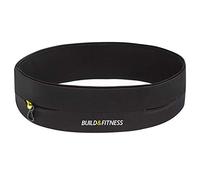 Ceinture de Course Build & Fitness, Poche à la Taille, Porte-clés intégré, Support pour téléphone. pour Hommes et Femmes. Légère, Fine et Confortable ; Compatible avec Tous Les Samsung et iPhones