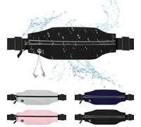 Ceinture de course fine pour homme et femme - Sac banane pour téléphone portable - Poche réfléchissante à fermeture éclair - Entraînement, cyclisme, fitness