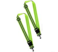 Ceinture de Course Réfléchissante 2 Ajustable 80-150 cm avec Crochet | Nylon Résistant Lavable Polyvalente pour la Course le Vélo Activités Nocturnes Usage Taille Épaule