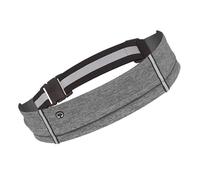 Ceinture de course réfléchissante pour homme et femme - Poids léger - Résistant à l'eau, Couleur grise.