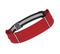 Ceinture de course réfléchissante pour téléphone portable Sac banane de sport Sac banane imperméable Sac banane élastique pour cyclisme randonnée, Couleur : rouge.