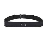 Ceinture de course respirante dissimulée - Taille invisible - Ceinture de sport - Sac de téléphone - Sac de fitness avec poches, Couleur : noir
