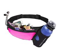 Ceinture de Course Running Belt Sac Banane de Sport Etanche Sacoche Running Belt Réglable Multi-Pochette Légère pour iPhone 12/11 Pro Max/11 Pro Téléphones Jusqu’à 6.8" pour la Course à Pied, Voyage