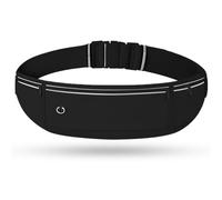 Ceinture de course, sac banane, support de téléphone pour homme et femme, pochette de course pour entraînement, jogging, ceinture pour argent, accessoires de course (noir), noir, Moderne