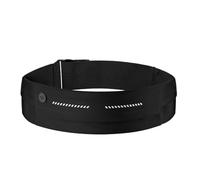 Ceinture de course sans fermeture éclair pour entraînement - Support de téléphone sans rebond et pochette essentielle pour la gym, la randonnée et les sports de plein air (homme et femme), Noir