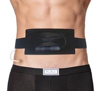 Ceinture de dialyse péritonéale respirante avec poche en maille - Porte-cathéter PD - Sans rebond pour un transfert sécurisé - Pince à nourrice - Pour adultes et femmes - Noir