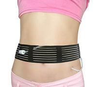 Ceinture de dialyse péritonéale respirante extensible G/Peg Support de tube d'alimentation PD Housse de sac de drainage Fixation abdominale Fournitures médicales infirmières Taille L (89-124 cm) Noir