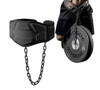 Ceinture de Dips avec Chaîne - Ceinture Lestée pour Tractions - Ceinture de Dips Lestée Robuste pour Entraînements - Ceinture Lestée pour Hommes et Femmes pour Musculation