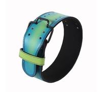 Ceinture de fitness en cuir PU d'haltérophilie Squat Hard Pull Bench Press Powerlifting Protection la taille Sports Bodybuilding Équipement protection for le dos(Blue,S-Length 100cm)