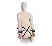 Ceinture De Fitness Multifonction RéGlable En Cuir Souple Noir Pour Les Exercices D'éTirement De La Taille Et Des Mains, VêTements De FêTe éVidéS - D4