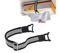 Ceinture de fixation élastique pour boîte à mouchoirs, ceinture de fixation réglable pour dossier de siège, accessoires d'intérieur de voiture, serviette facile d'accès pour camping, rampe, poussette