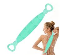 Ceinture de gommage en silicone pour le dos ceinture nettoyante double face | Bande de gommage corporel avec poignées Femmes et Hommes Massage Peau à la Maison et en