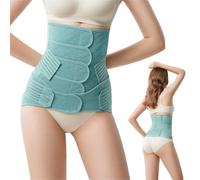 Ceinture de Grossesse Post-partum avec Bande Pelvienne - Ventre Plat et Soutien Abdominal Réglable pour Accouchement Voie Basse & Césarienne - Gainage Minceur Seamless pour Quotidien & Sport (Grün)