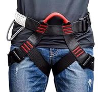 Ceinture de harnais en rappel - Sangle de soutien à l'escalade, Half Body Gear | Kit d'équipement de sauvetage tactique polyvalent, système de taille en boucle de jambe unisexe avec boucles pour lutte