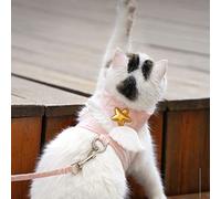 Ceinture de Harnais pour Animaux de Compagnie, Ailes de Harnais de Gilet de Chat 4 Stations d'ailes d'ange Universel Réglables avec Une Corde de Traction de 1,5 M pour Les Fournitures pour Animaux