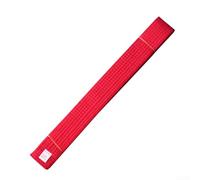 Ceinture de judo 280 cm pour pratique de karaté, taekwondo et tournois compatible avec les uniformes standard pour enfants et adultes (rouge)