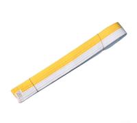 Ceinture de karaté robuste double couche 280 cm x 4 cm | Coutures renforcées, mélange coton-polyester, anti-effilochage, pour la pratique quotidienne, plusieurs couleurs