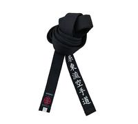 Ceinture de karaté Shito-Ryu noire de 4,1 cm de large pour jeunes karaté brodé ceinture japonaise unisexe, noir, 320cm