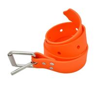 Ceinture de lestage réglable de 1,5 m for plongée sous-marine, bloc de plomb réglable, support de charge for la plongée libre, la pêche sous-marine, ceinture de plongée orange