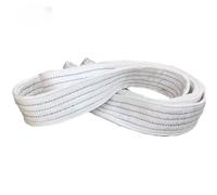 Ceinture de levage industrielle en Polyester, 1Tx3M 2Tx1M, résistante à l'usure, remorque plate blanche, grue élingue, cargaison Treuils électriques(2T X 1M)