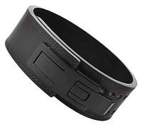 Ceinture de Levage Réglable en Cuir - Support de Taille pour Haltérophilie et Fitness - 13 mm d'Épaisseur - Fermeture à Levier - pour Homme
