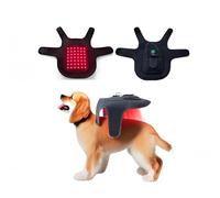 Ceinture de luminothérapie rouge pour chien et chat - Appareil de luminothérapie proche infrarouge 660 nm/850 nm, coussin chauffant 3 modes pour soulager les douleurs dorsales et abdominales