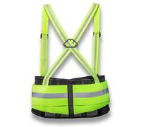 CEINTURE DE MAINTIEN DORSAL HAUTE VISIBILITÉ XXL- Blanc/Jaune YEL - KNEETEK - BR110